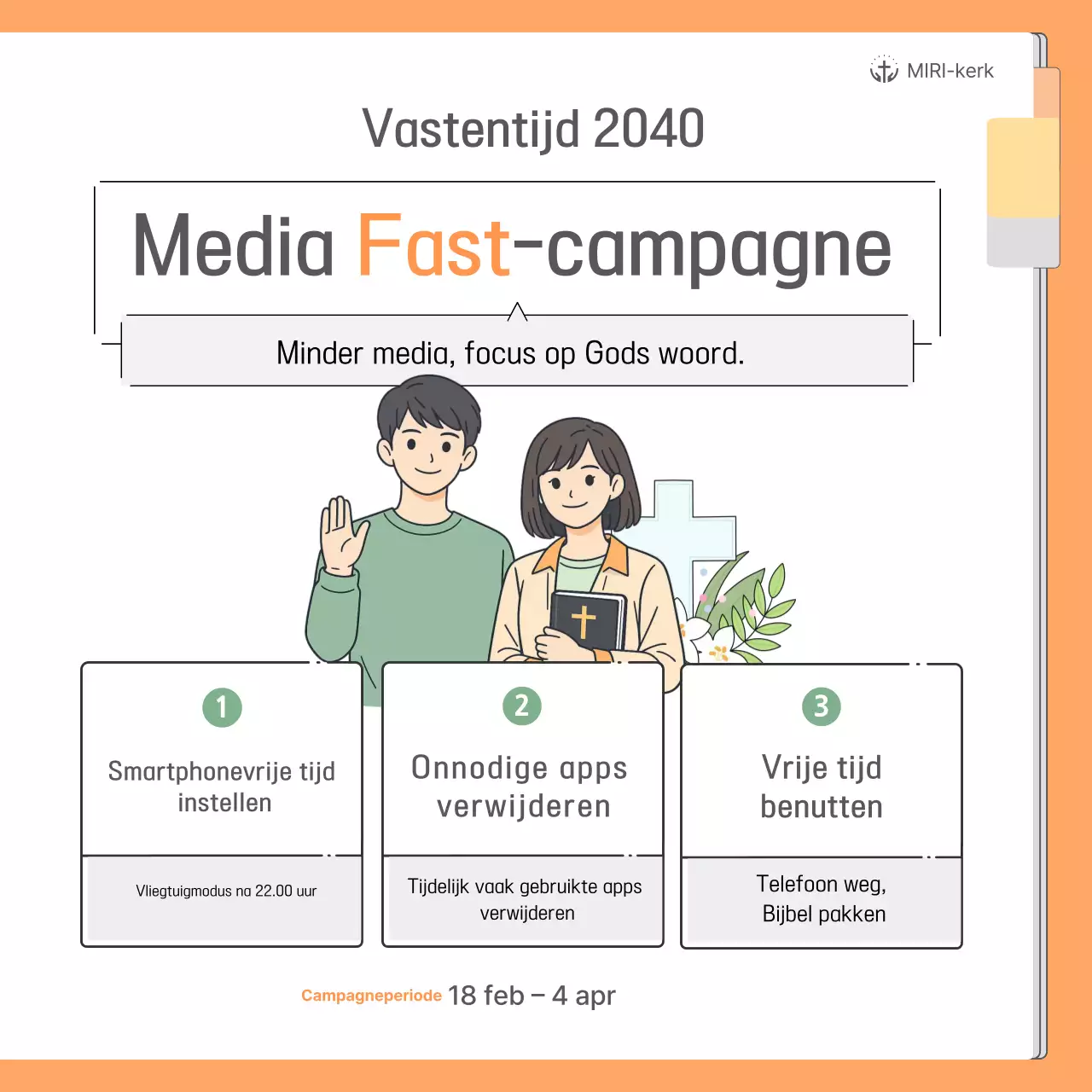Handleiding voor de Orange Clean Media vastencampagne
