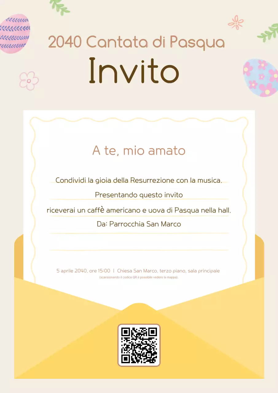 Guida semplice per inviti pasquali gialli