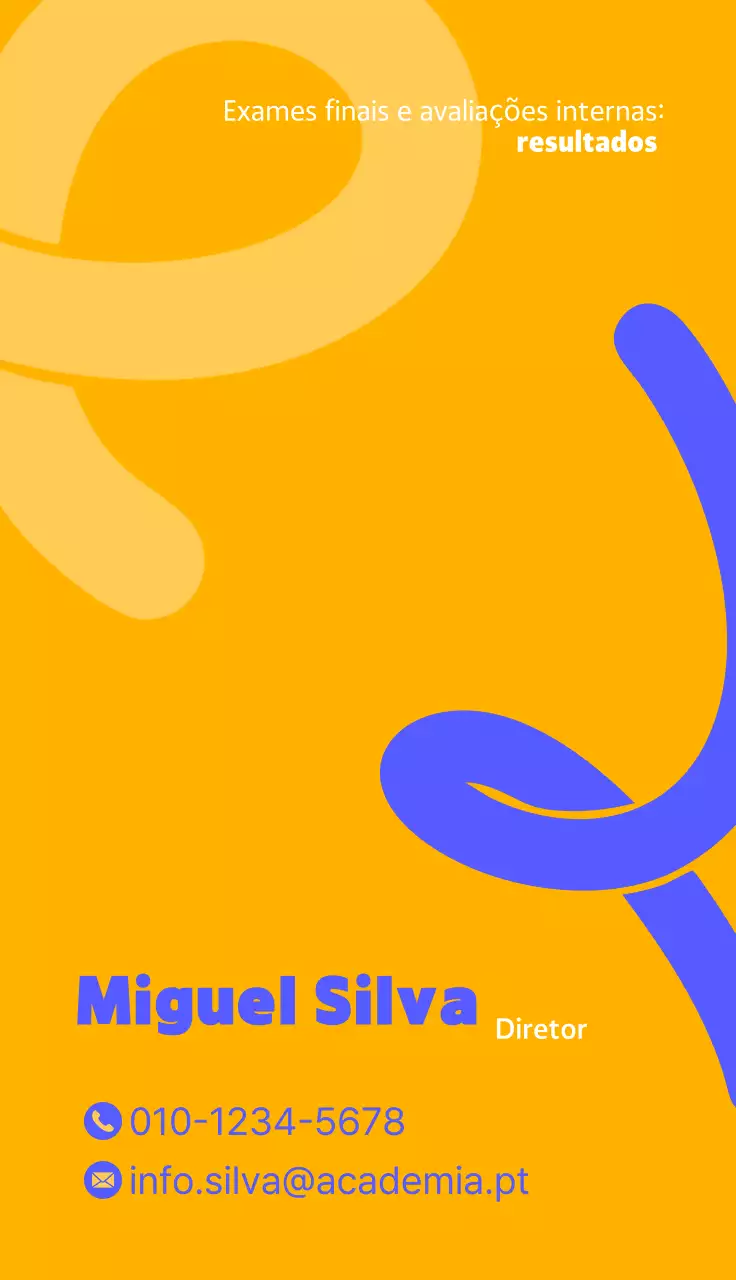 Publicidade de cartões de visita Orange Modern