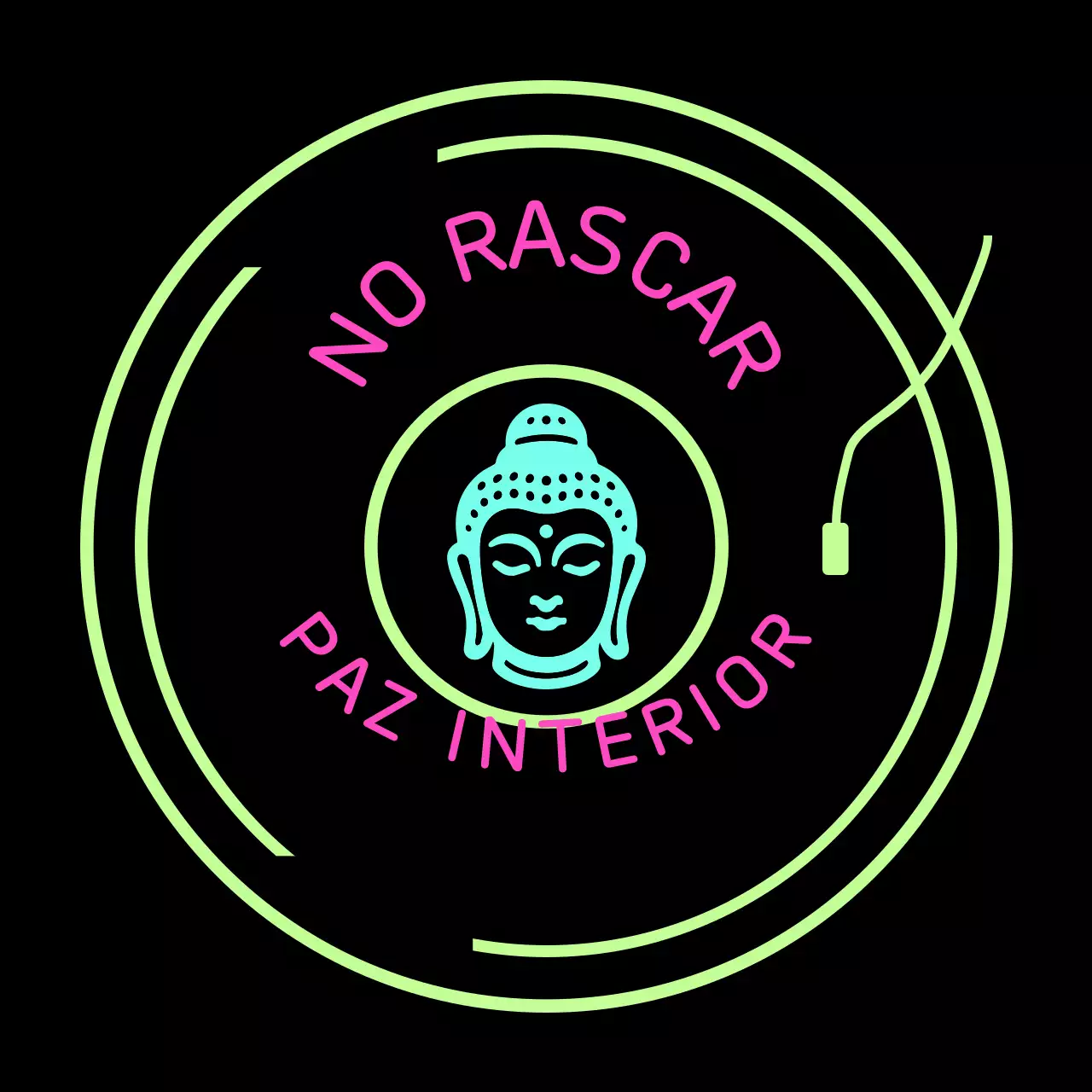 Guía de meditación sencilla en negro