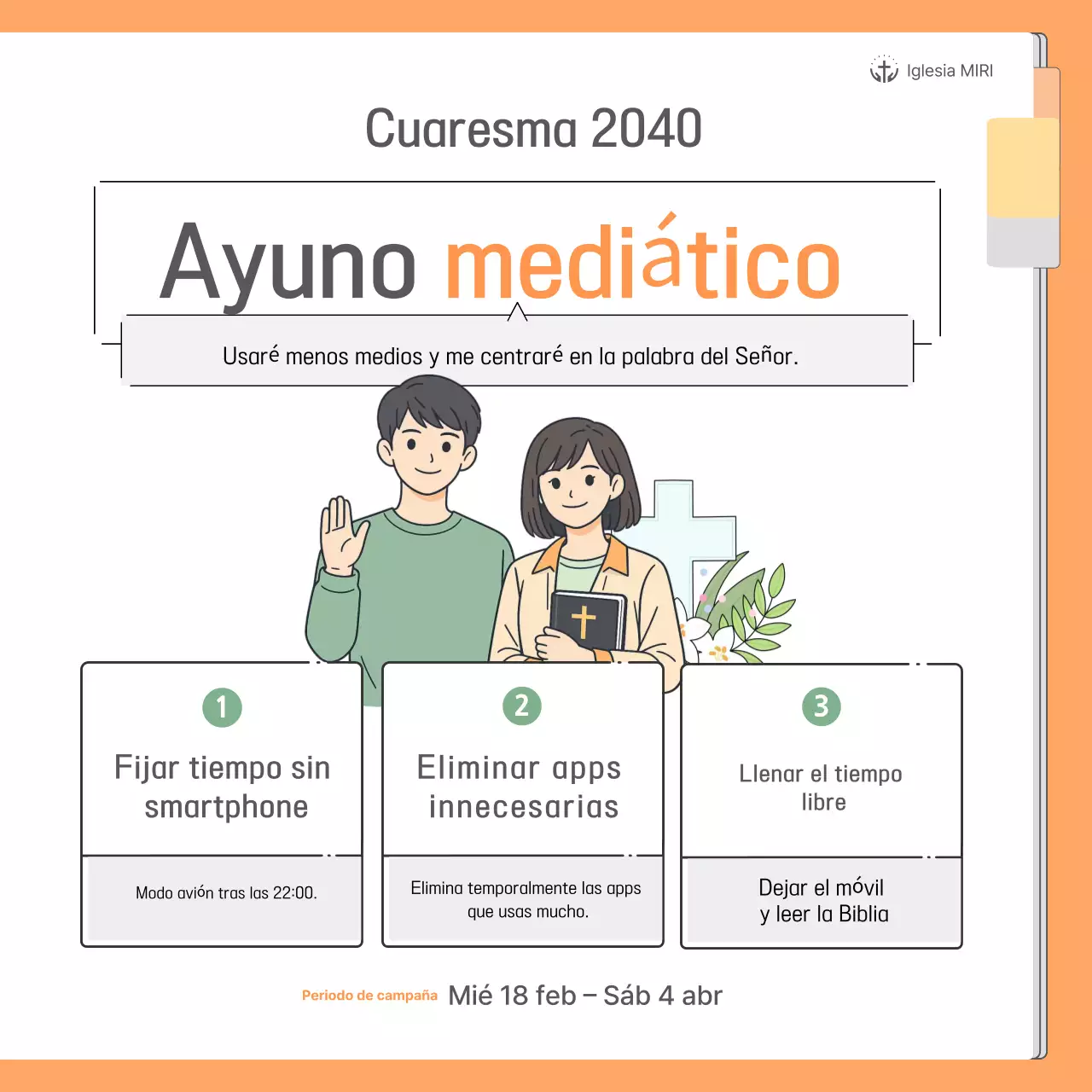 Guía de la campaña de ayuno de Orange Clean Media