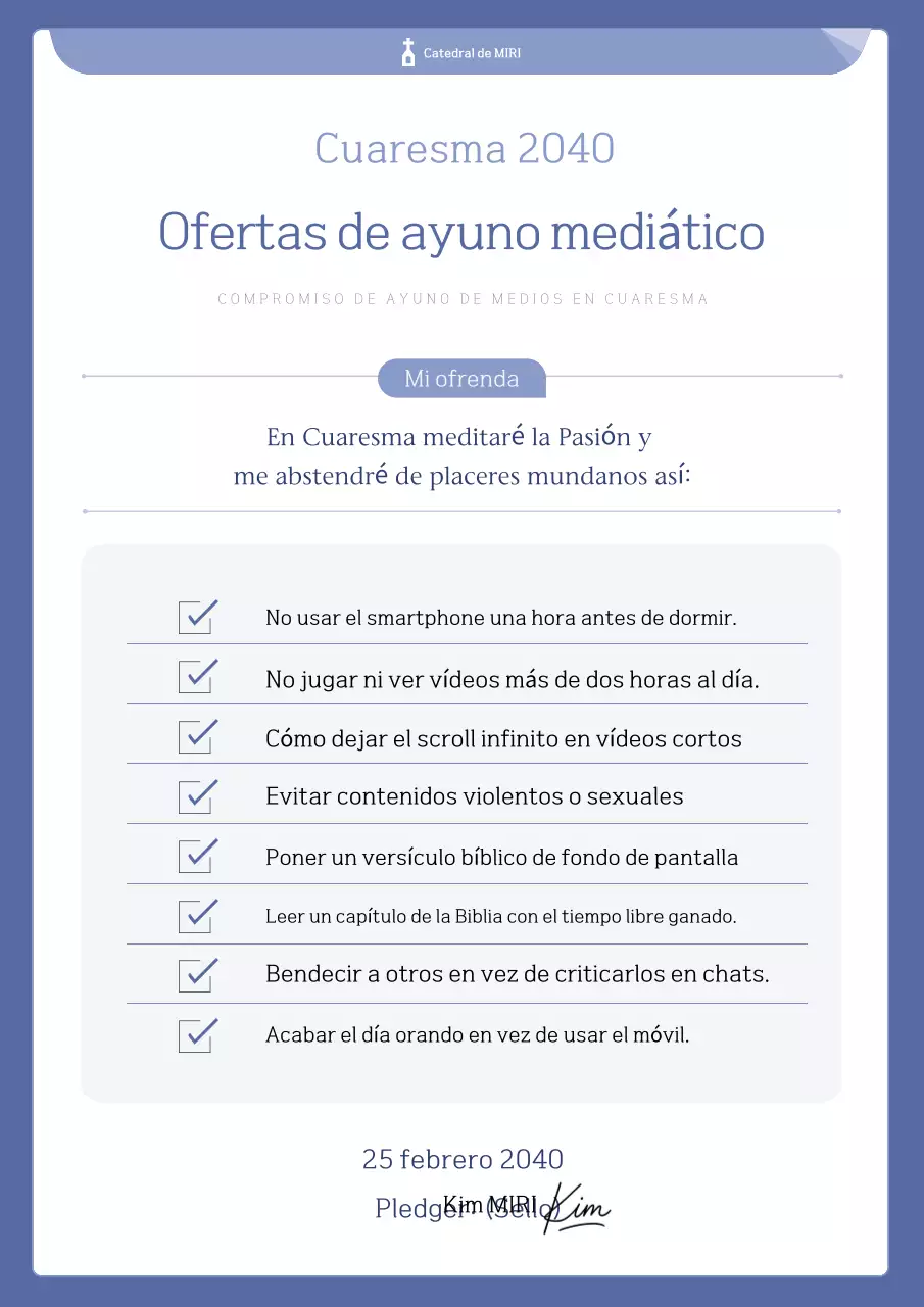 Compromiso de abstinencia de Blue Simple Media