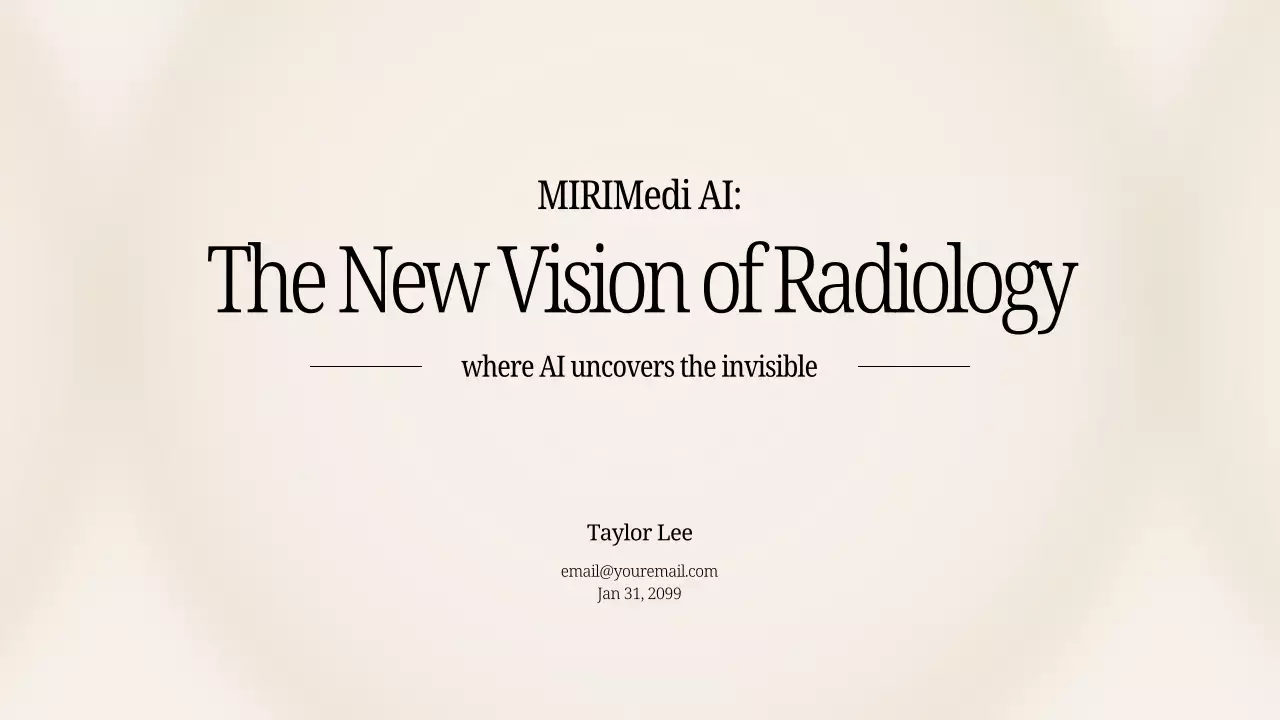 베이지색 모던 AI 제품 프레젠테이션