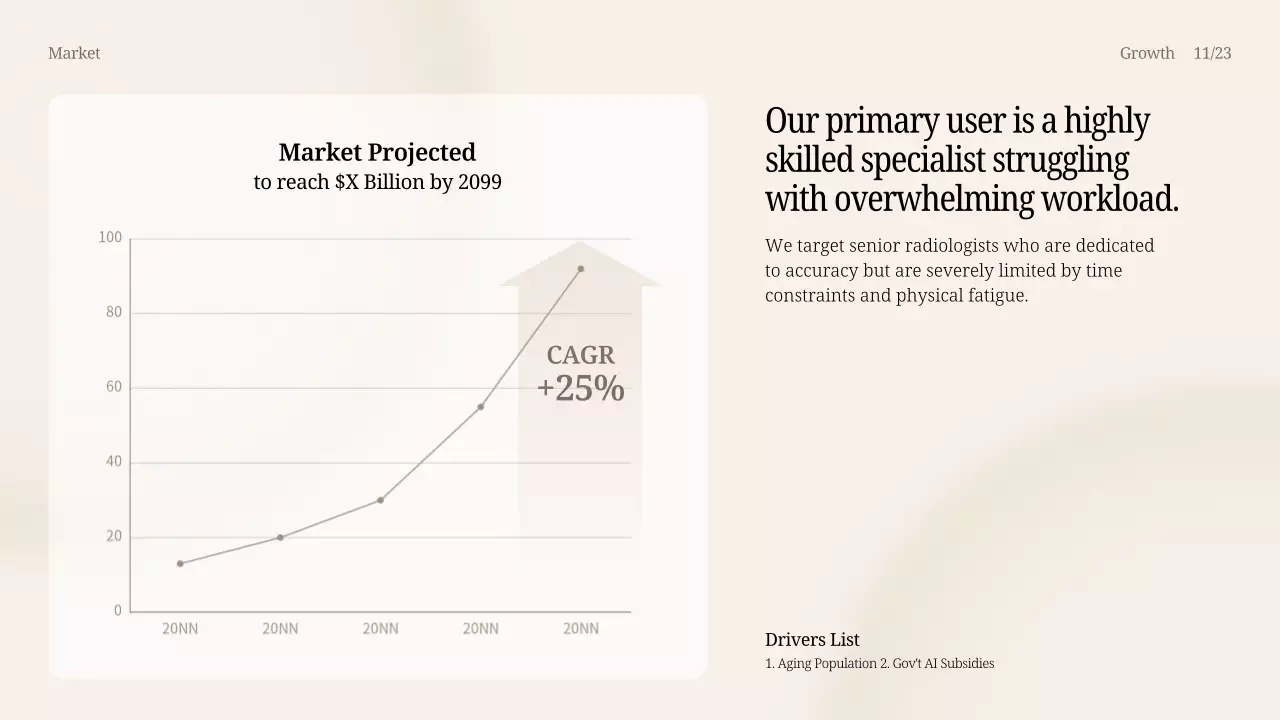 베이지색 모던 AI 제품 프레젠테이션