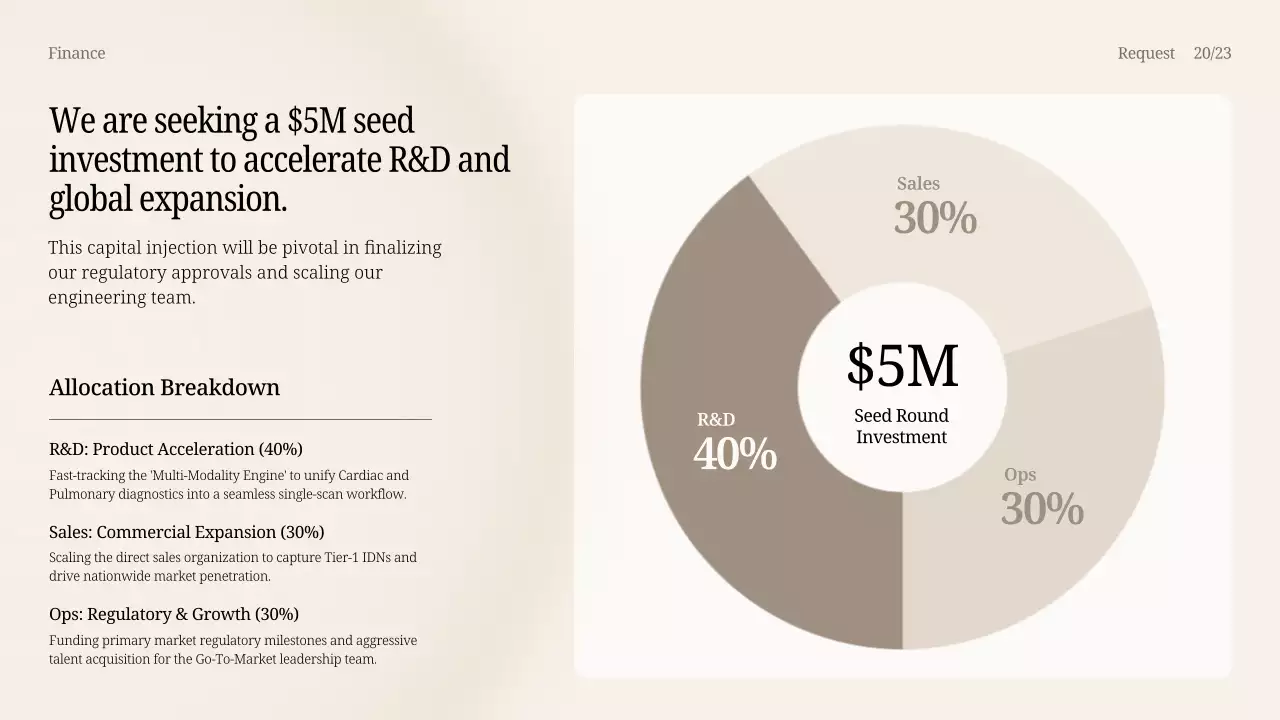 베이지색 모던 AI 제품 프레젠테이션