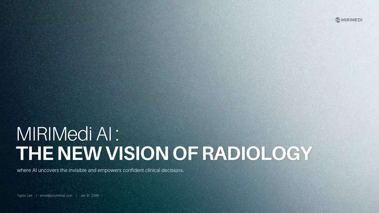 Green Modern Radiology Presentation