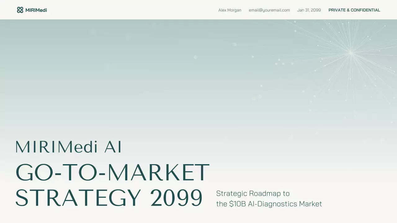 Bài thuyết trình kinh doanh AI hiện đại màu xanh ngọc