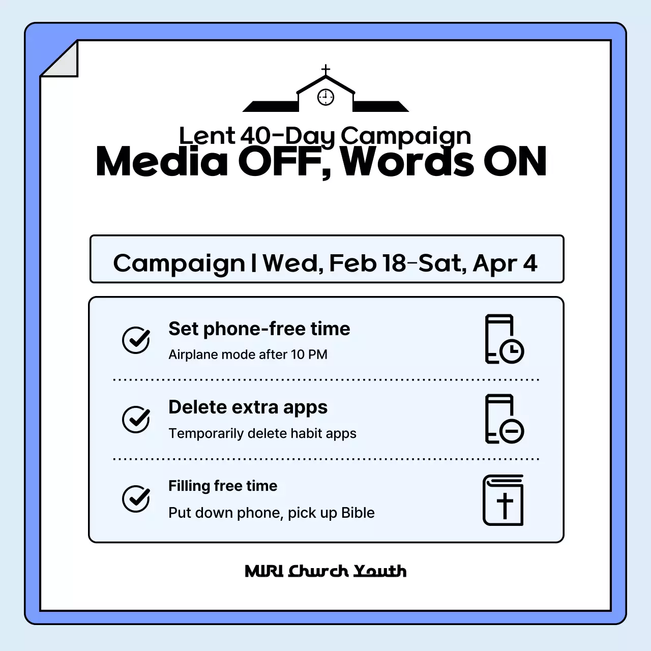 Panduan Kampanye Moderasi Penggunaan Smartphone Blue Clean