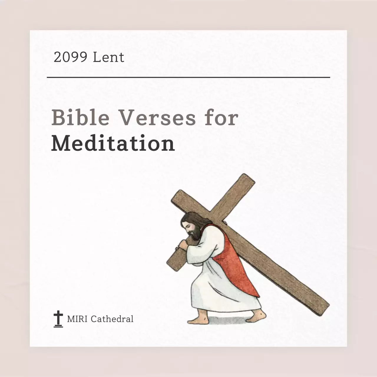 Hướng dẫn thiền định theo Kinh Thánh với tông màu be trong trẻo