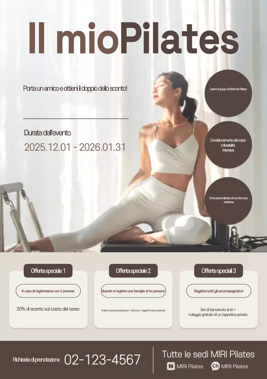 Promozione Beige Modern Pilates
