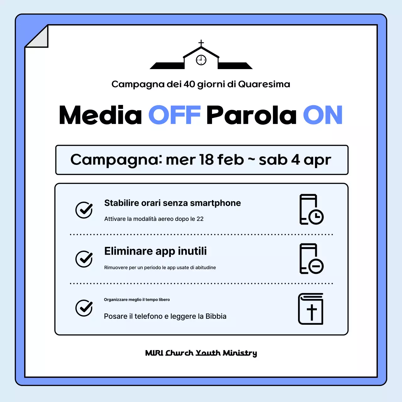 Guida alla campagna di moderazione dell'uso degli smartphone Blue Clean