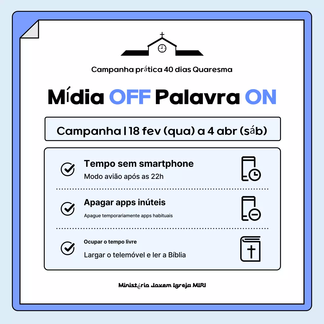 Guia da Campanha de Moderação do Uso de Smartphones Blue Clean