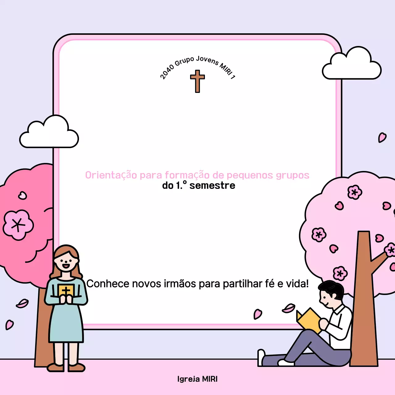 Guia de Recrutamento para Pequenos Grupos da Igreja Pink Simple