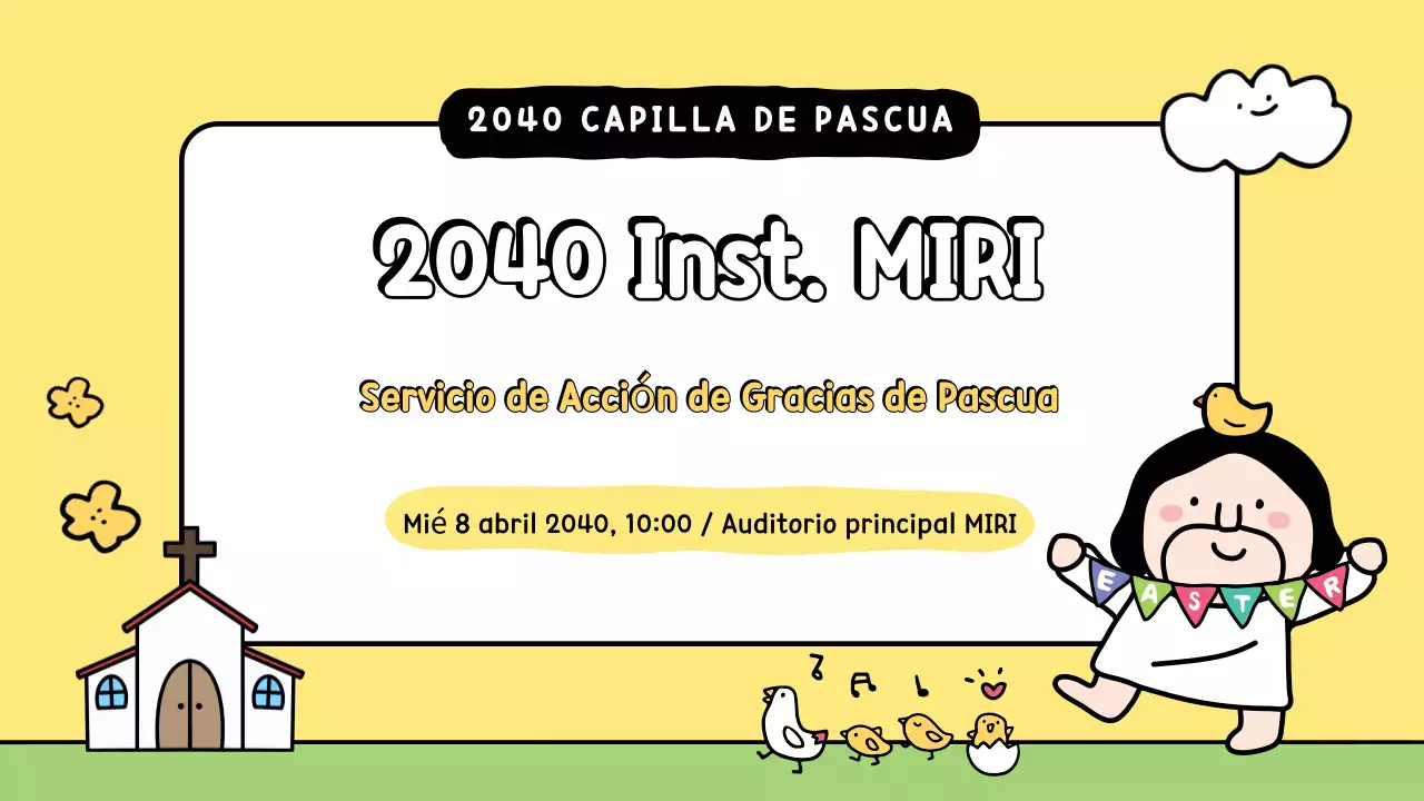 Guía del servicio de Acción de Gracias de Resurrección Amarilla Simple