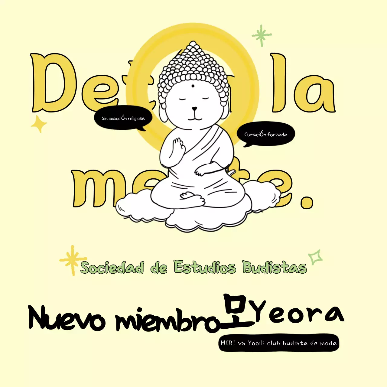 Guía de reclutamiento del Club Budista Simple Amarillo