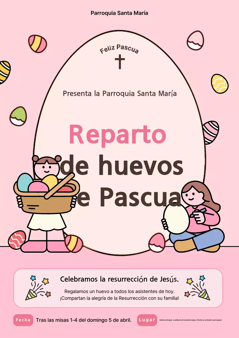 Guía para compartir de Pascua de Pink Baby