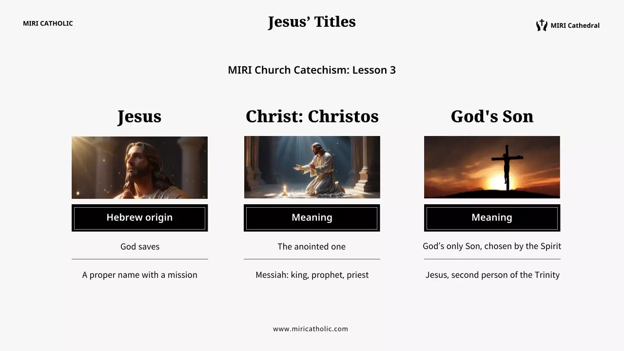검은색 미니멀리스트 종교 안내서