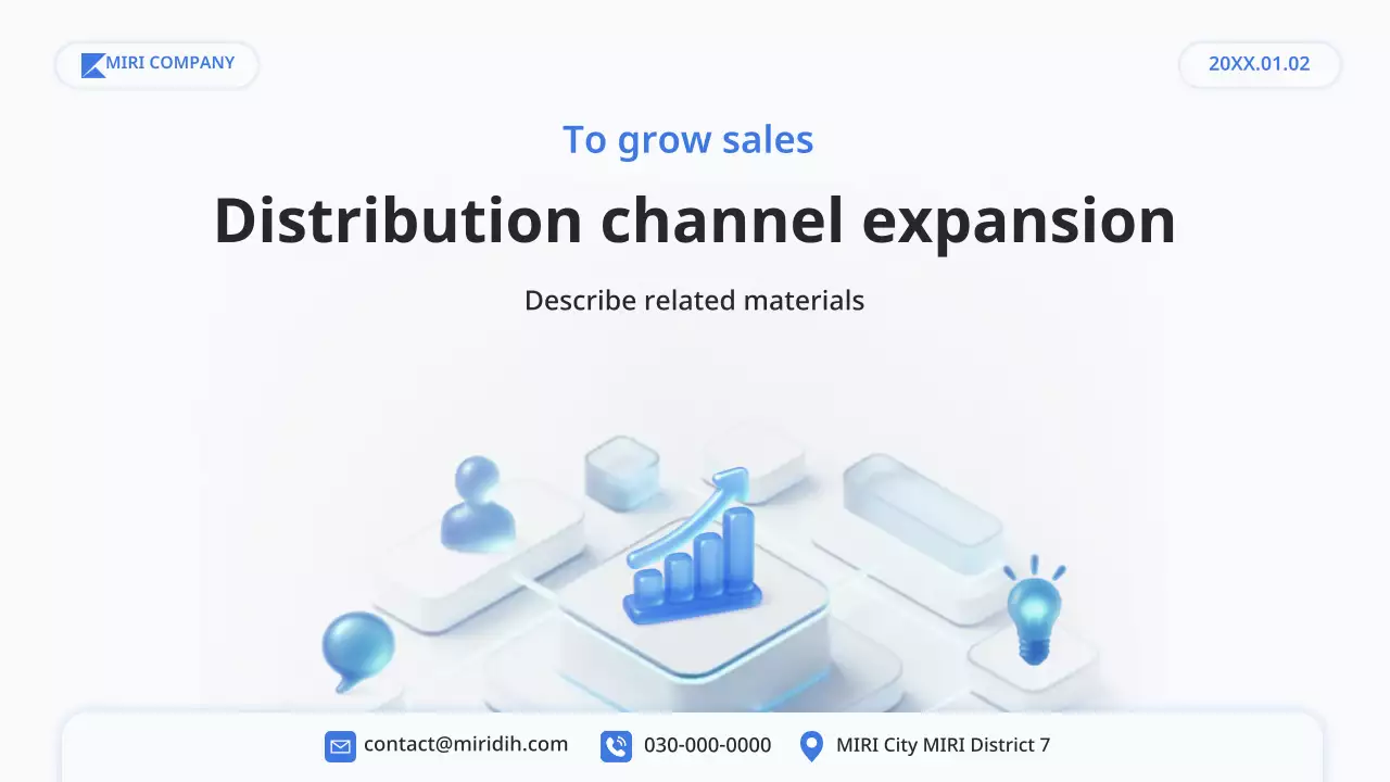 블루 모던 비즈니스 플랜