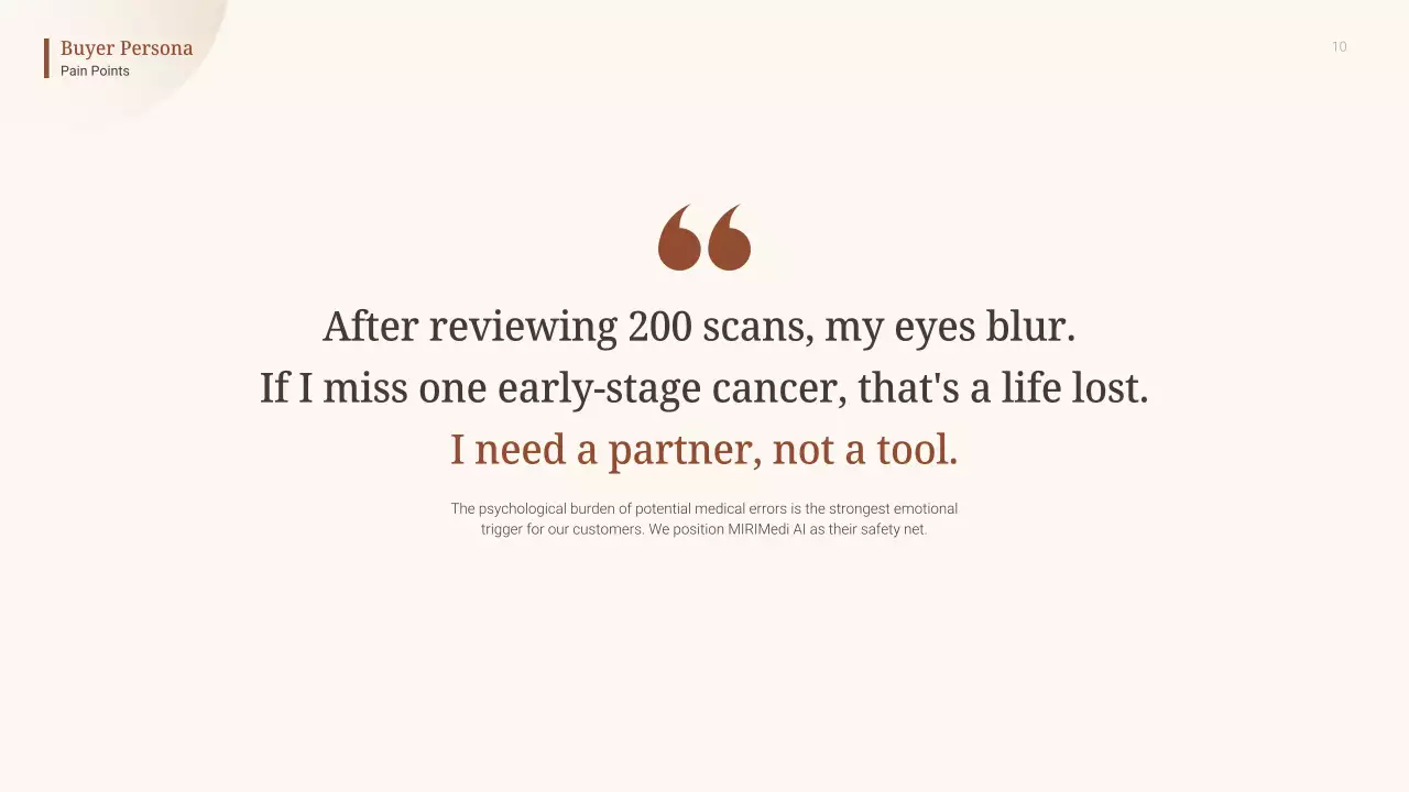 베이지색 미니멀리스트 AI 진단 사업 계획 발표