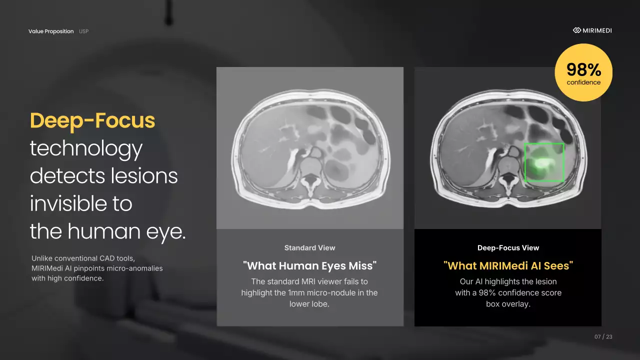 노란색 최신 방사선학 안내 프레젠테이션