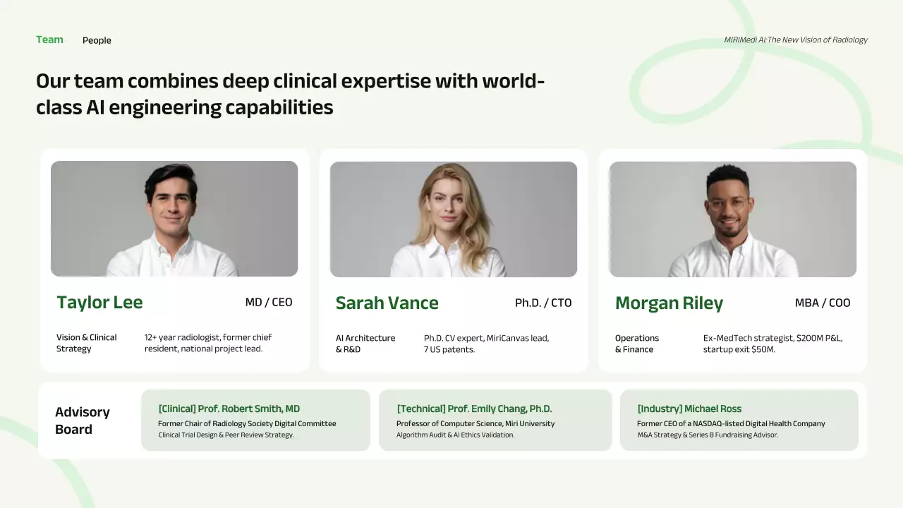 친환경 현대 비즈니스 프레젠테이션