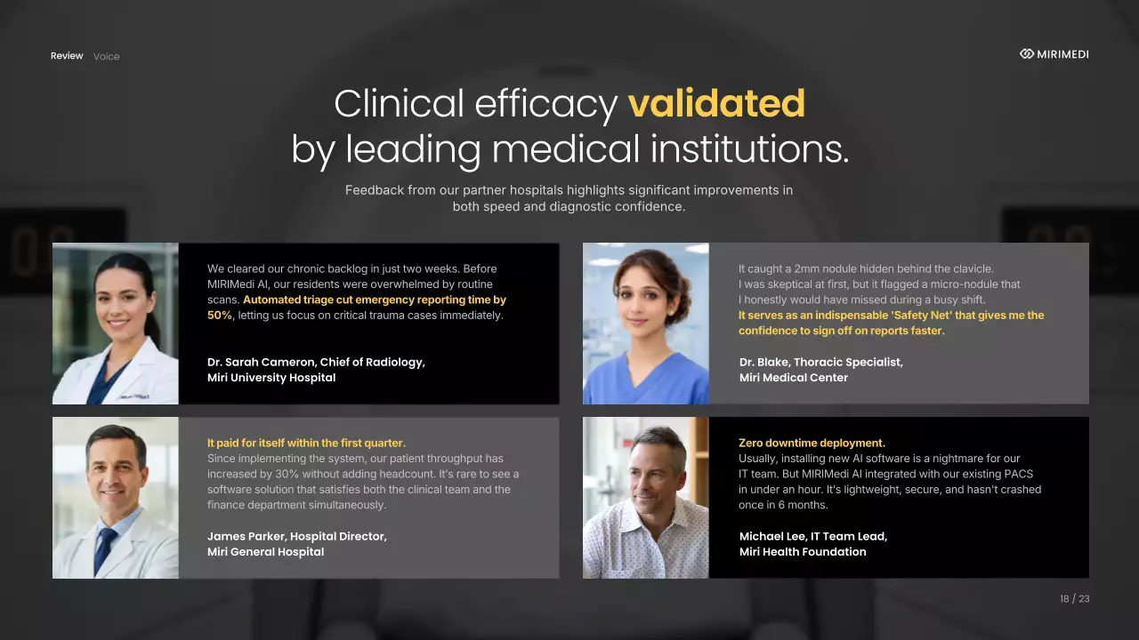 노란색 최신 방사선학 안내 프레젠테이션