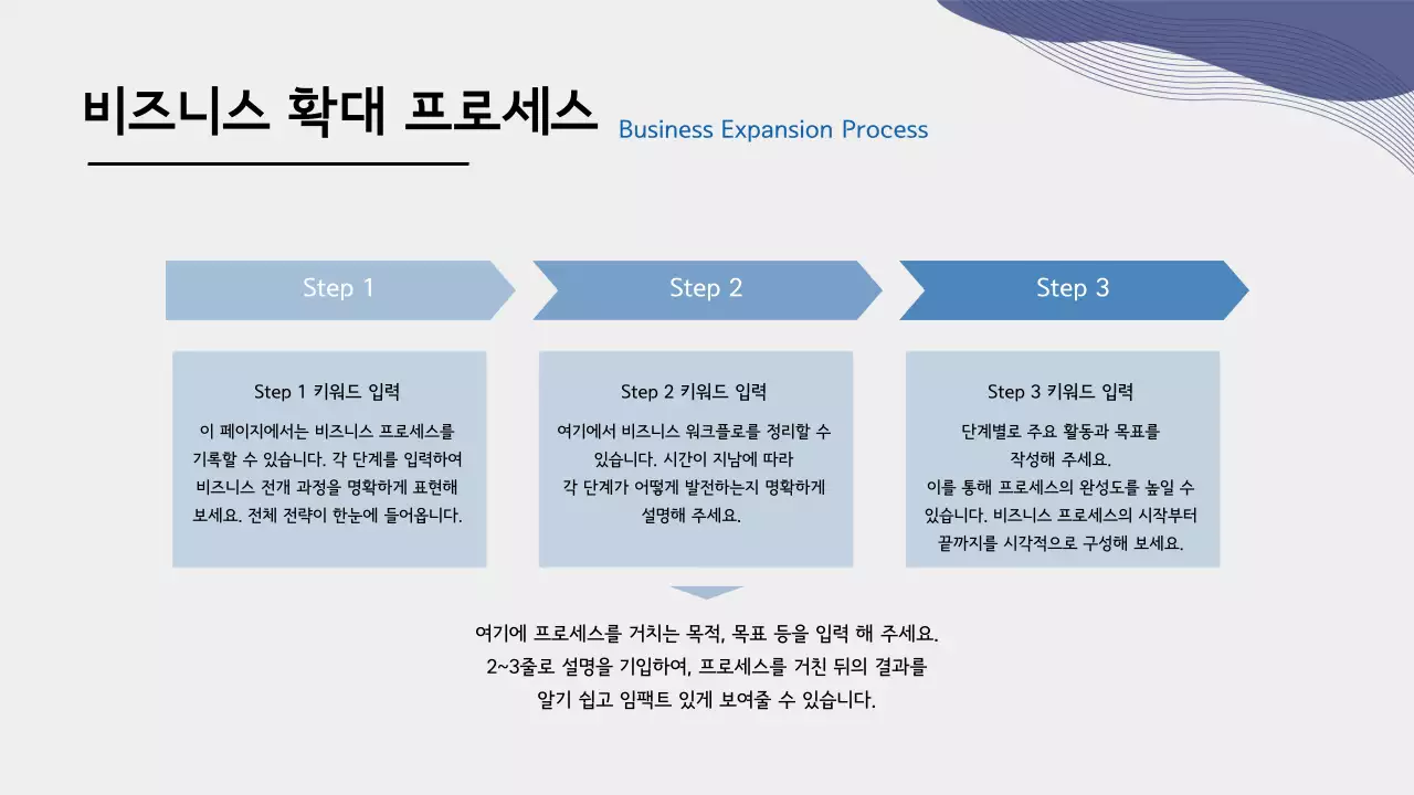 파랑 심플 비즈니스 설명