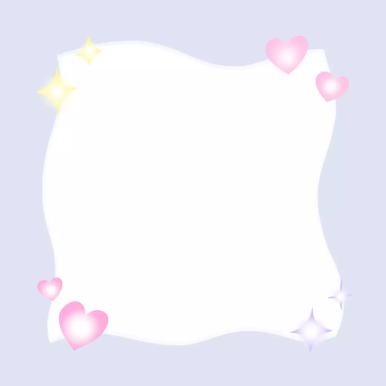 하늘색 아기자기한 포토프레임 안내