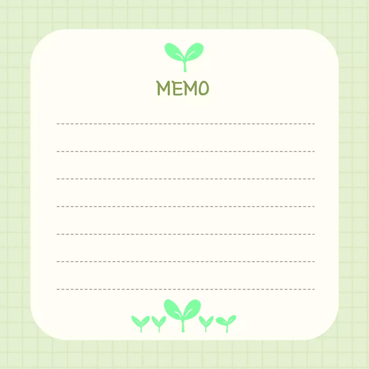 연두 아기자기한 새싹