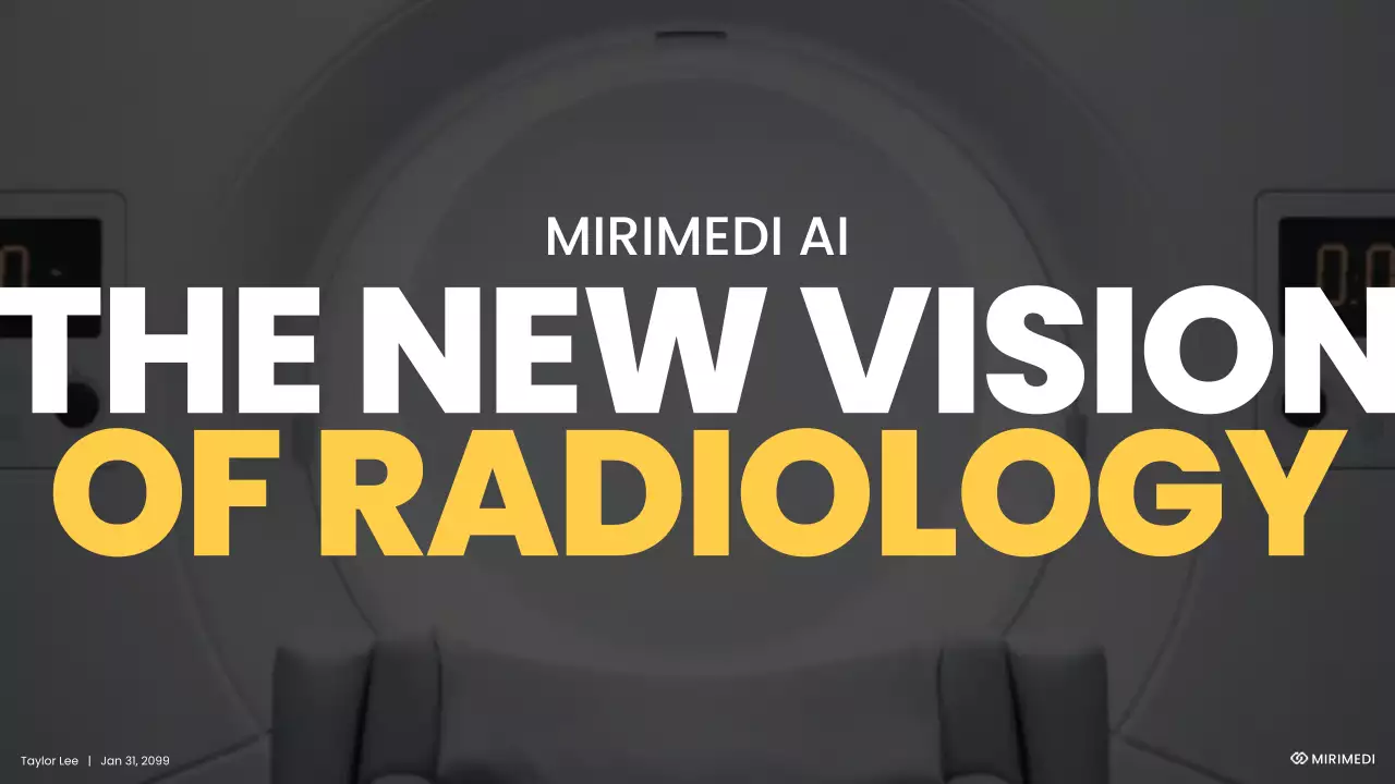 Yellow Modern Radiology Announcement Presentation