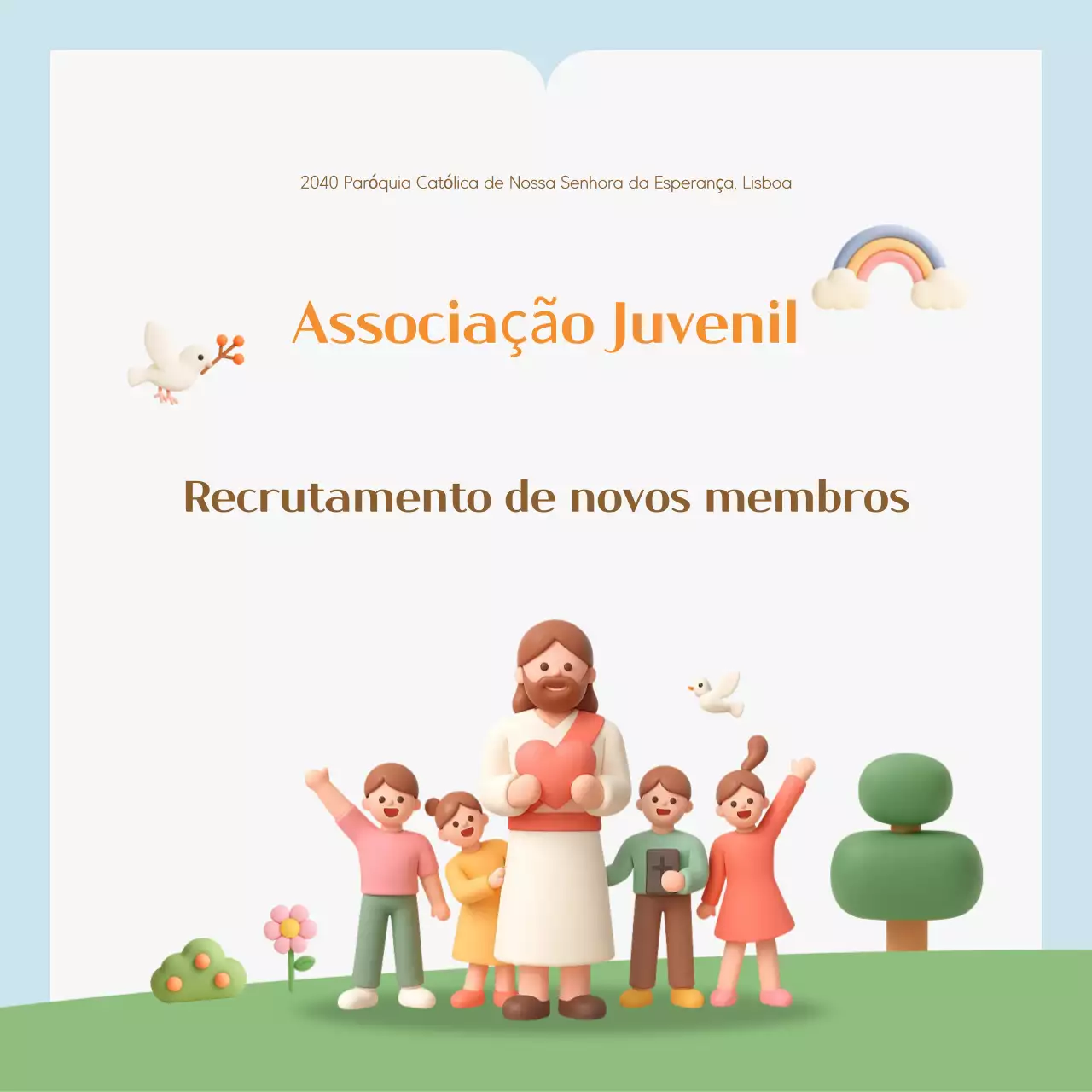Recrutamento para a Associação Católica Mínima da Juventude de Yeondu