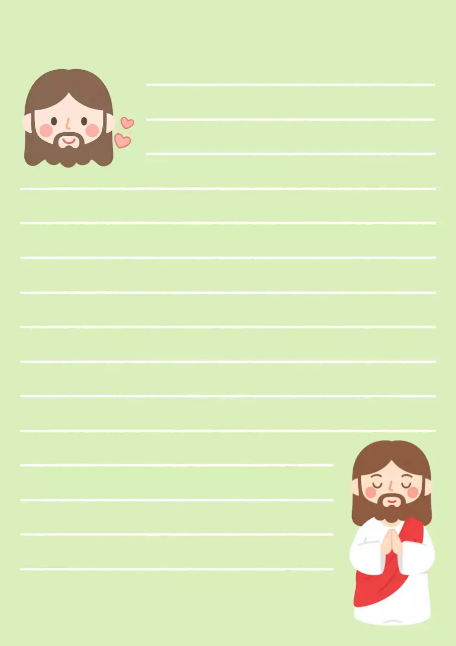 연두 아기자기한 편지 문구