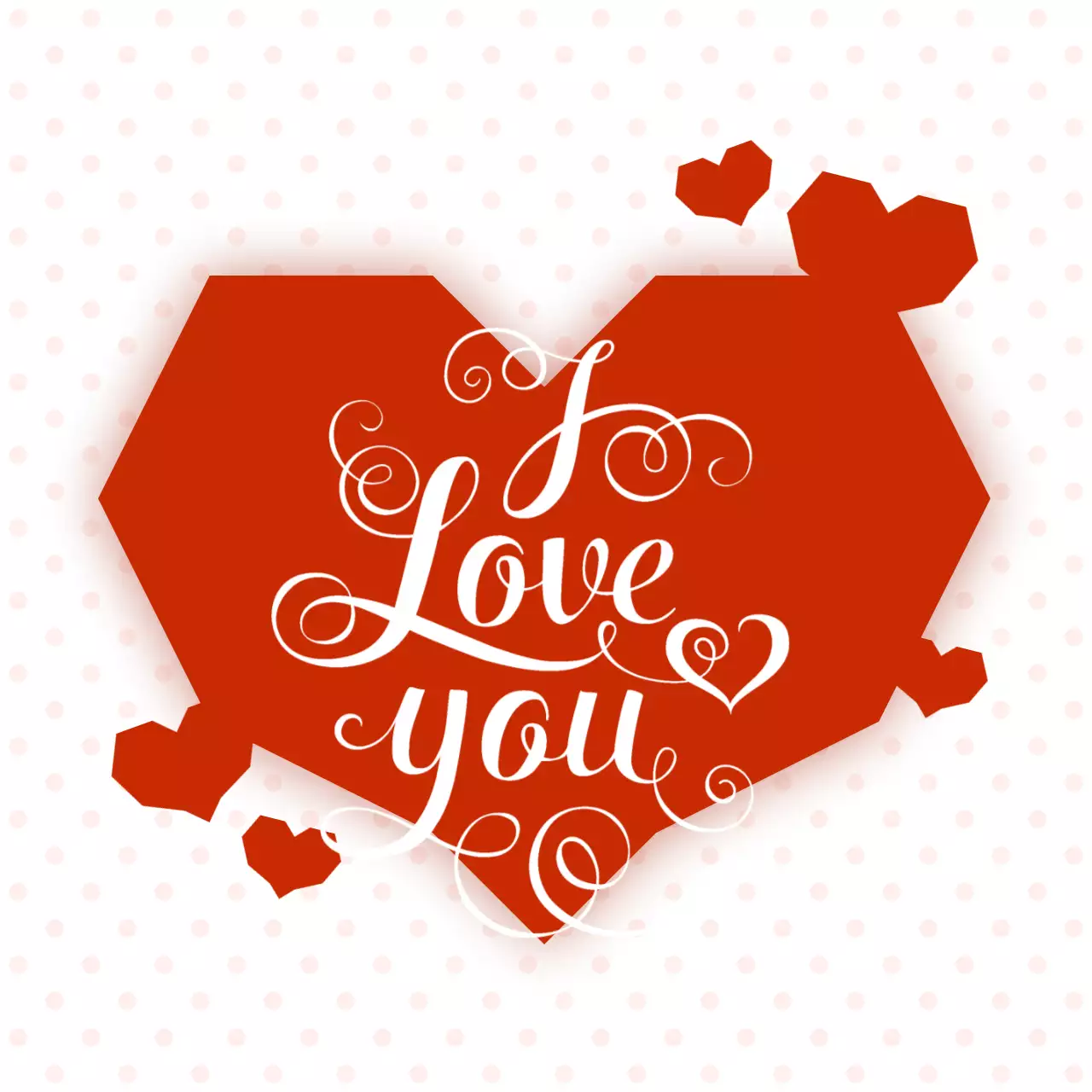 빨강 심플 사랑 고백 기념