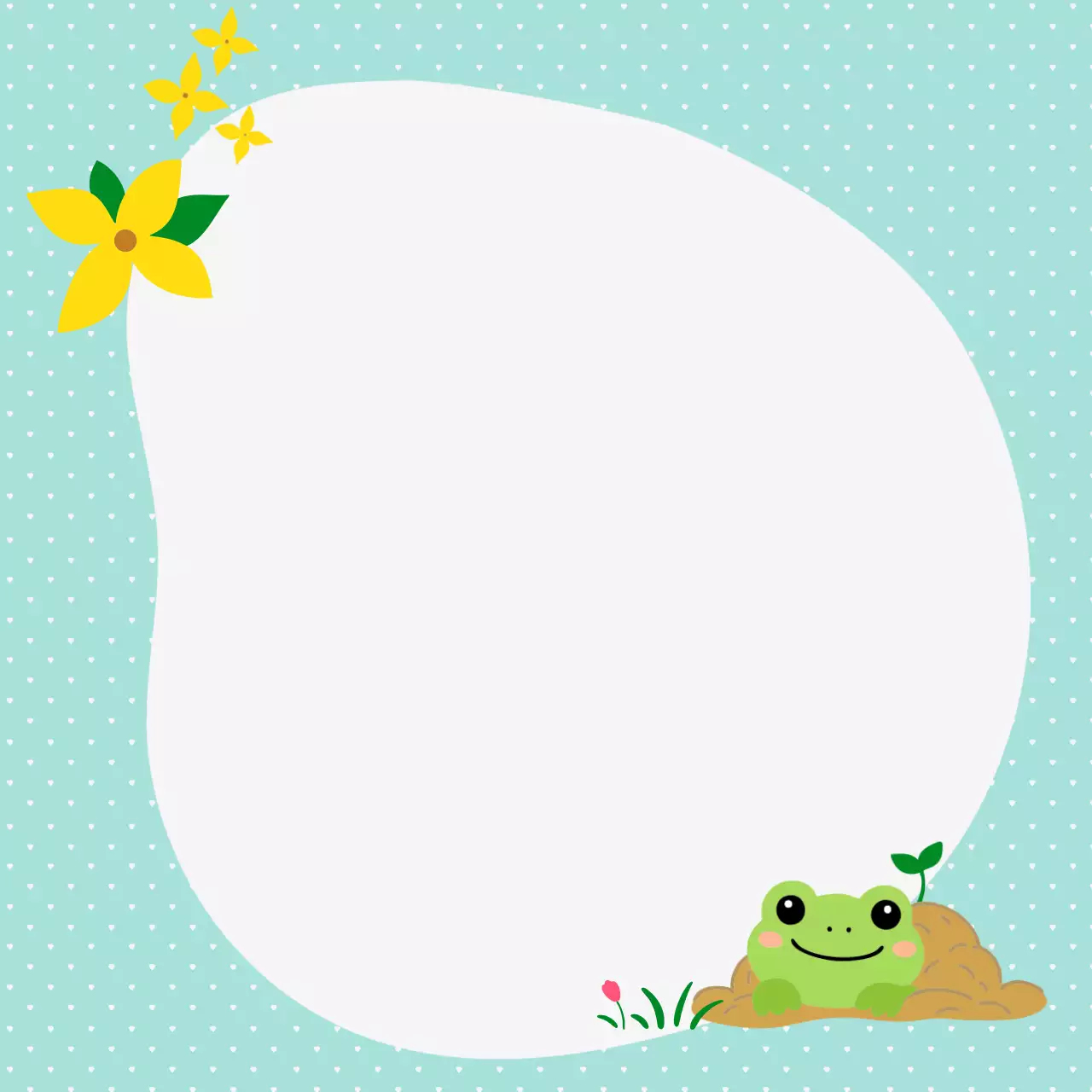 민트 아기자기한 봄 감성 노트