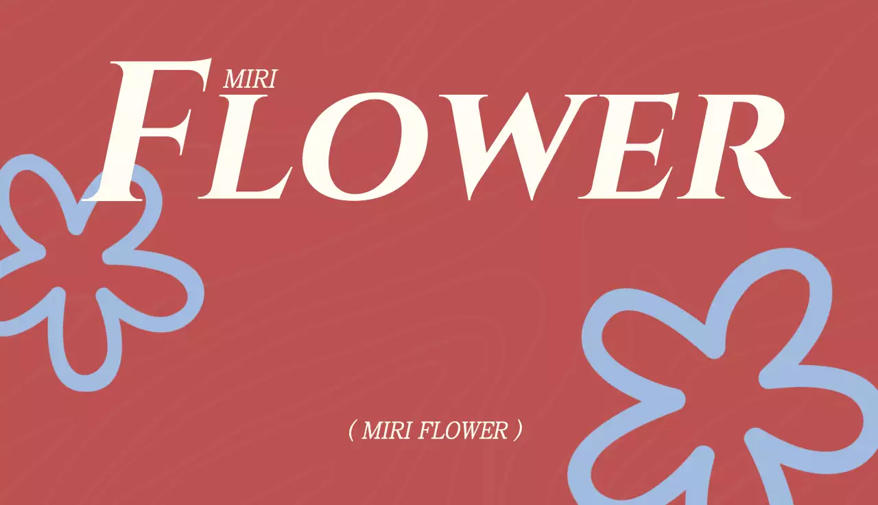 빨강 심플 꽃 홍보