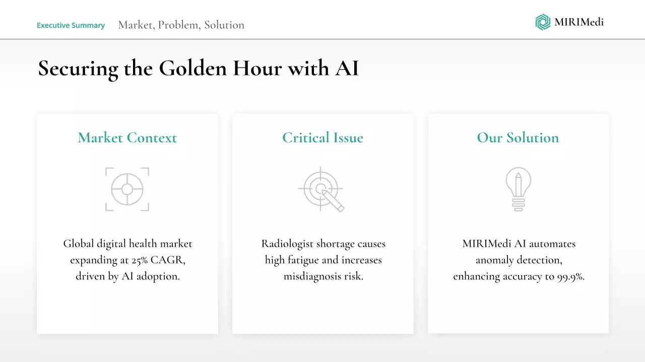 흰색 최소 AI 방사선학 프레젠테이션