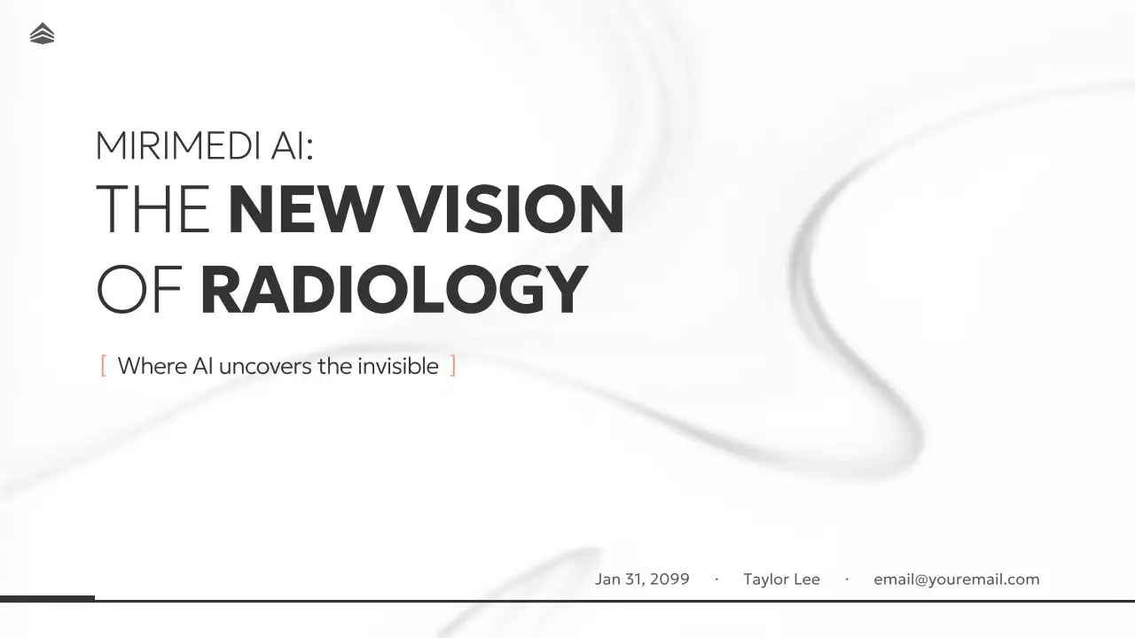 white modern radiology presentation