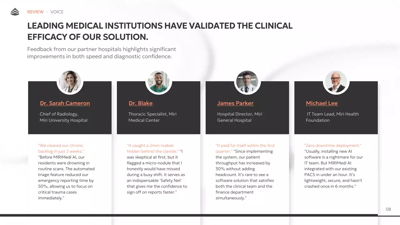 현대 방사선학 프레젠테이션 (백색)