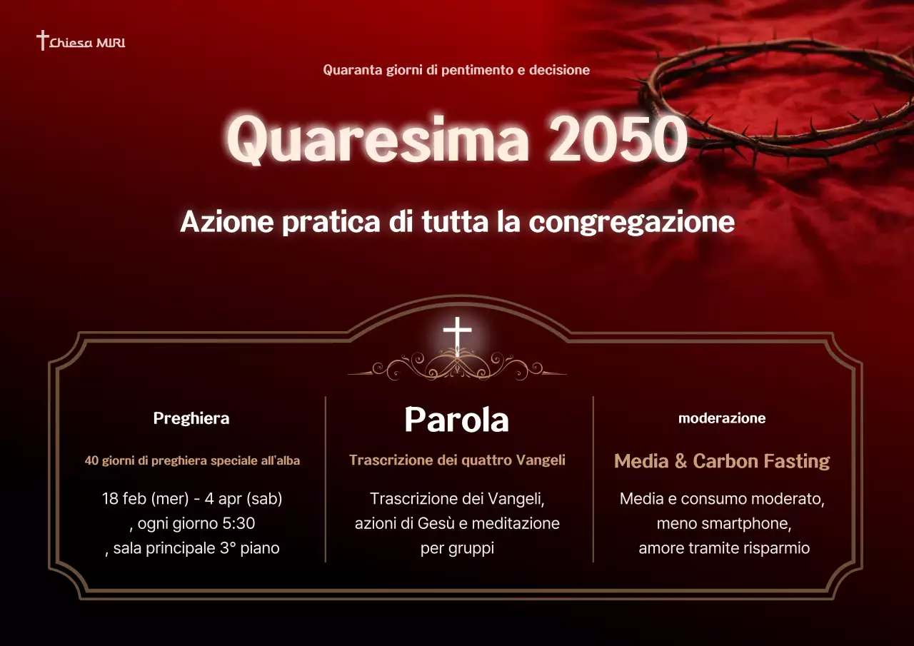 Guida agli eventi religiosi Red Clean