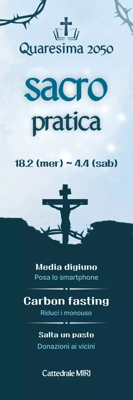 Cerimonia religiosa semplice blu