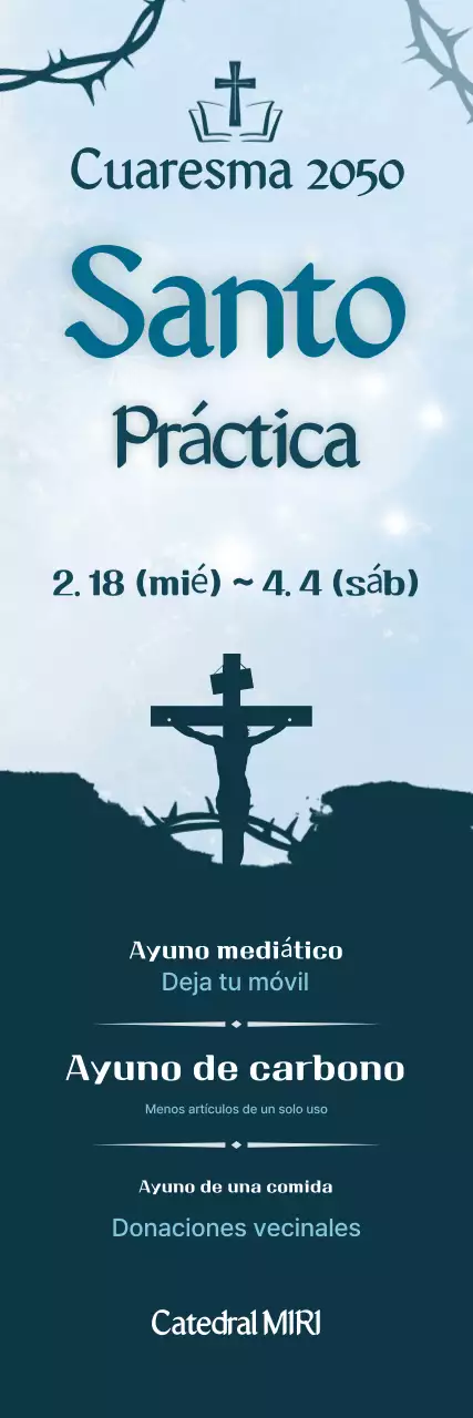 Ceremonia religiosa sencilla azul