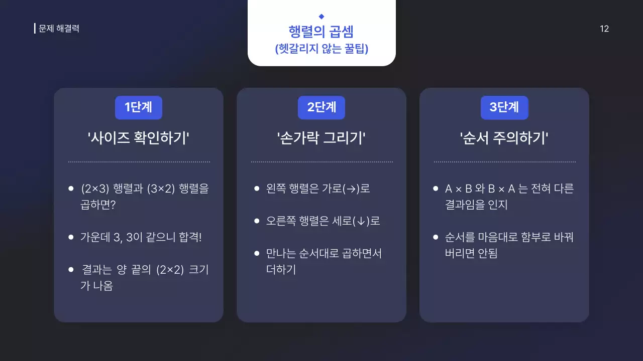 파랑 심플 고등학교 수학 교육 자료