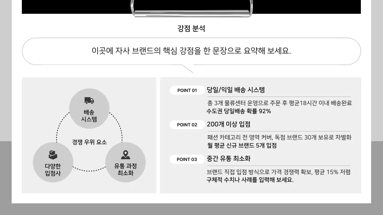 흰색 깔끔 설문조사 보고서 안내