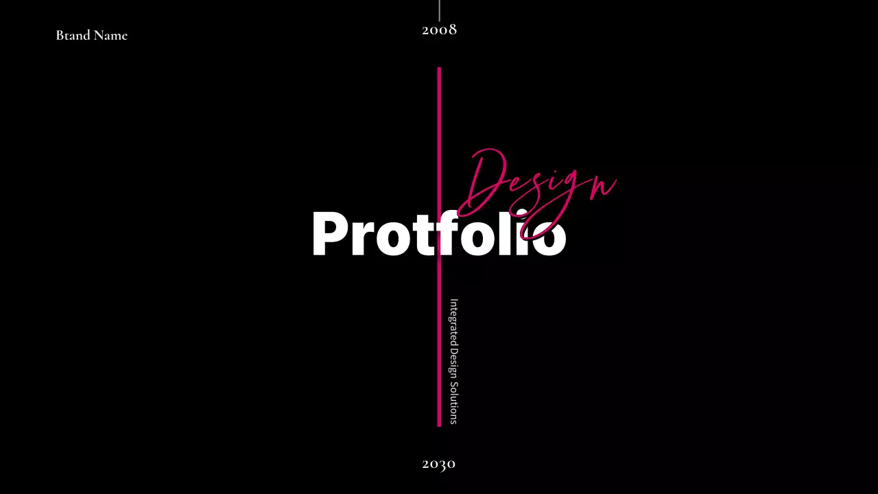 검정 모던 디자인 포트폴리오 홍보