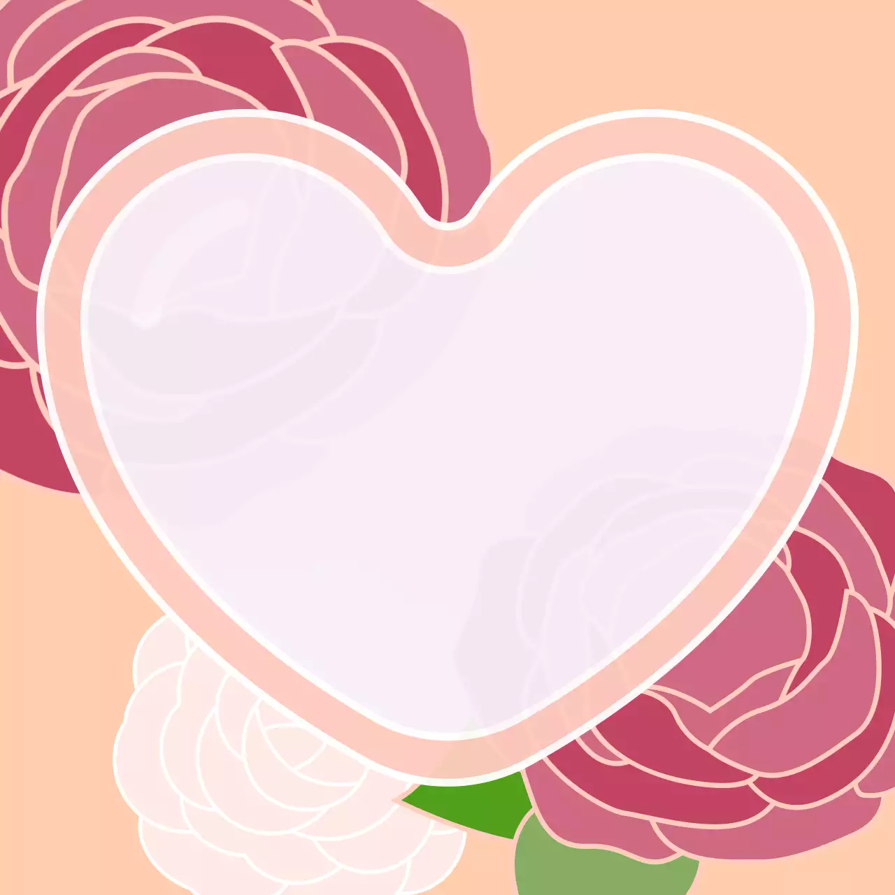 핑크 사랑스러운 사랑 편지