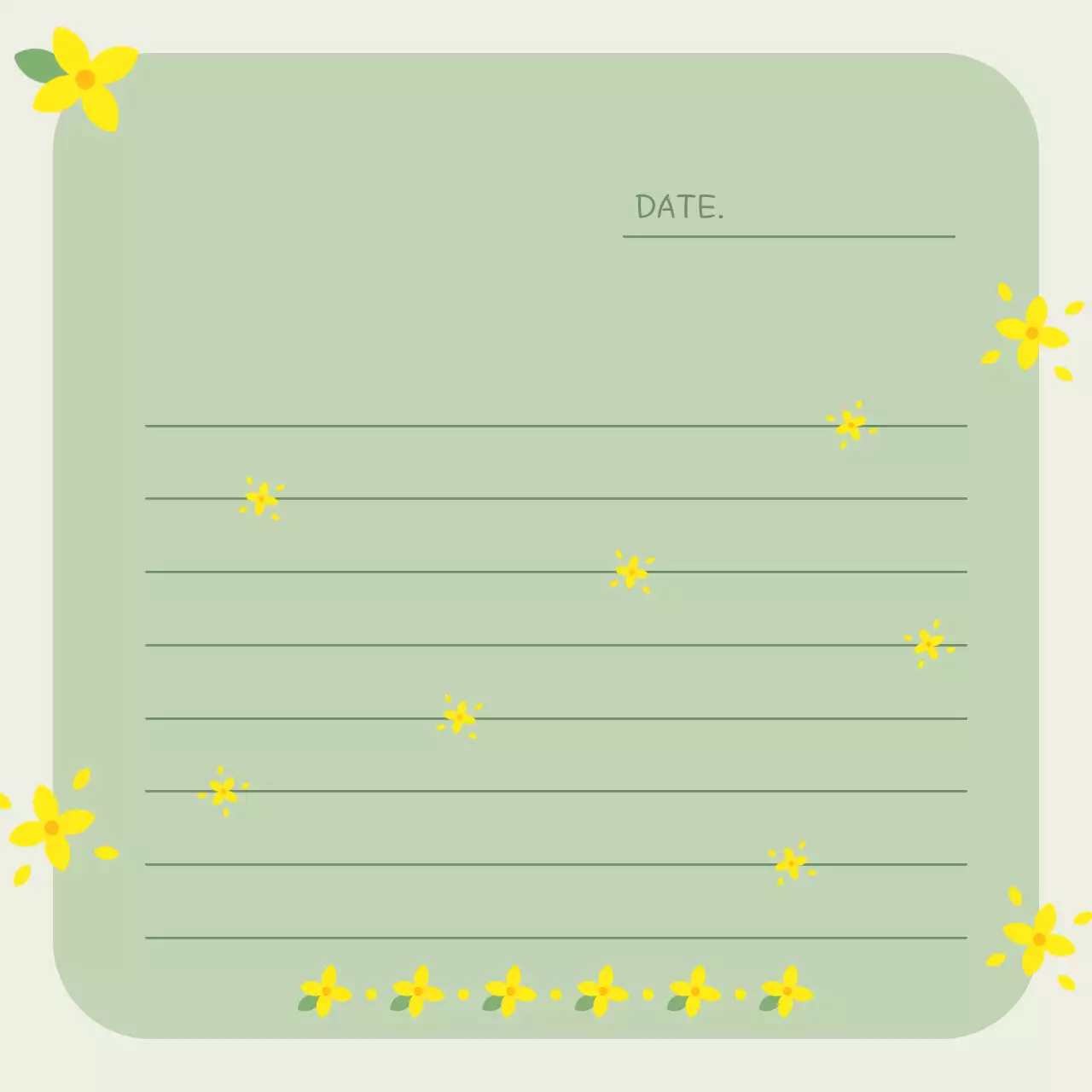 연두 아기자기한 독서노트