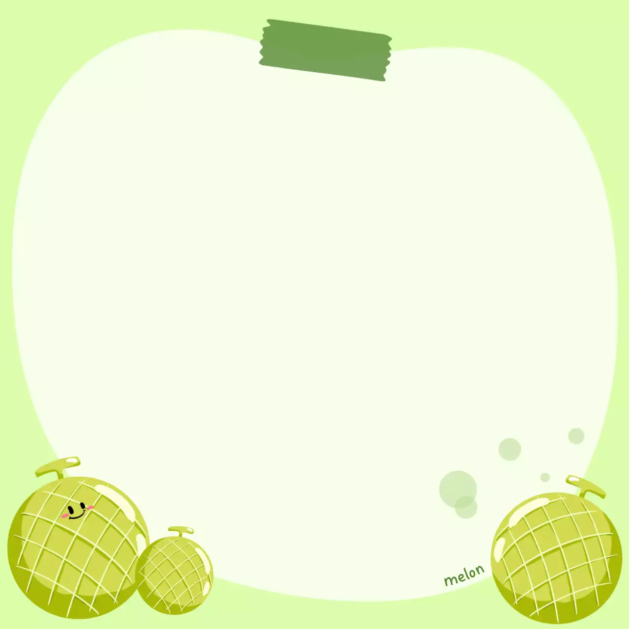 연두 아기자기한 과일 편지지