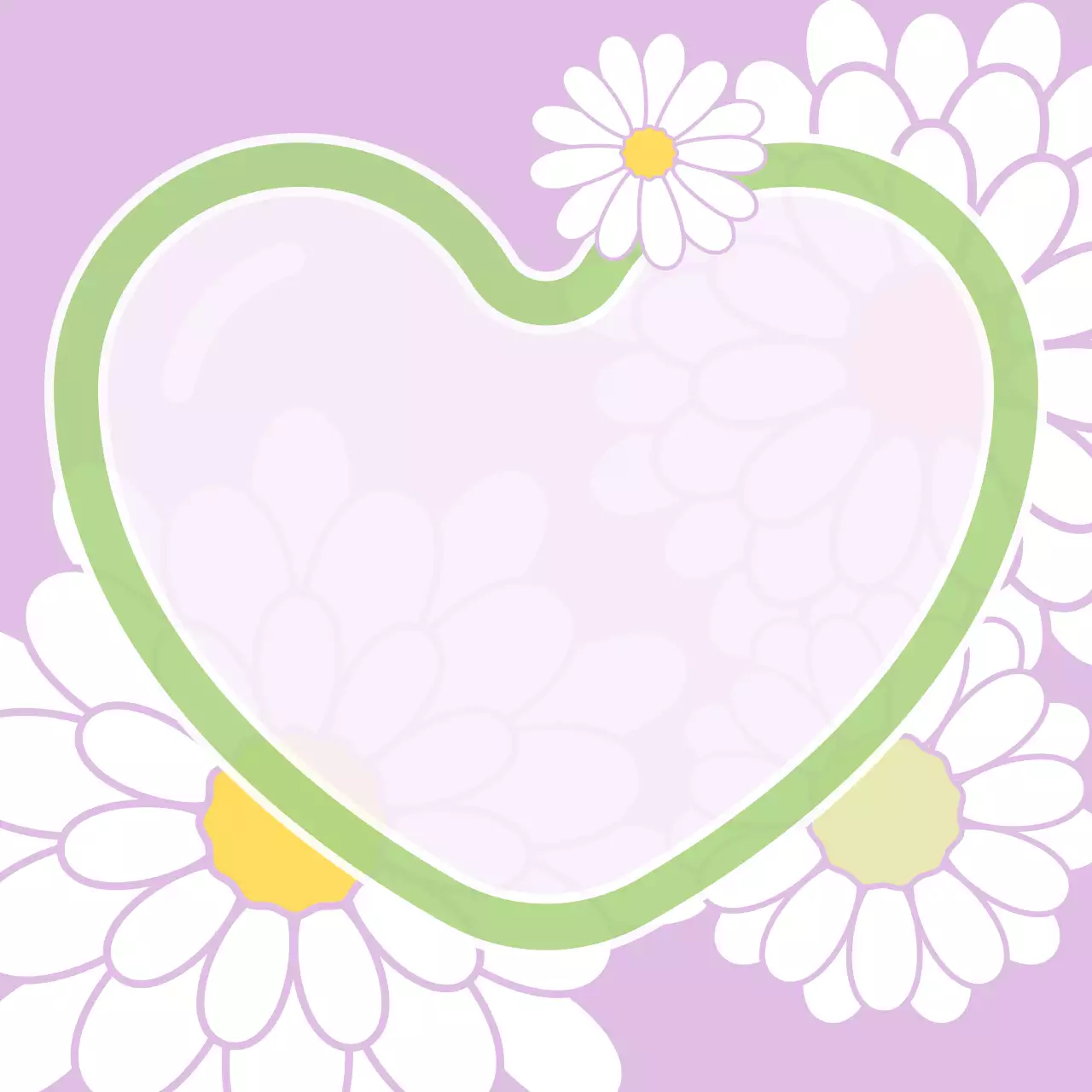 연보라 아기자기한 꽃 엽서