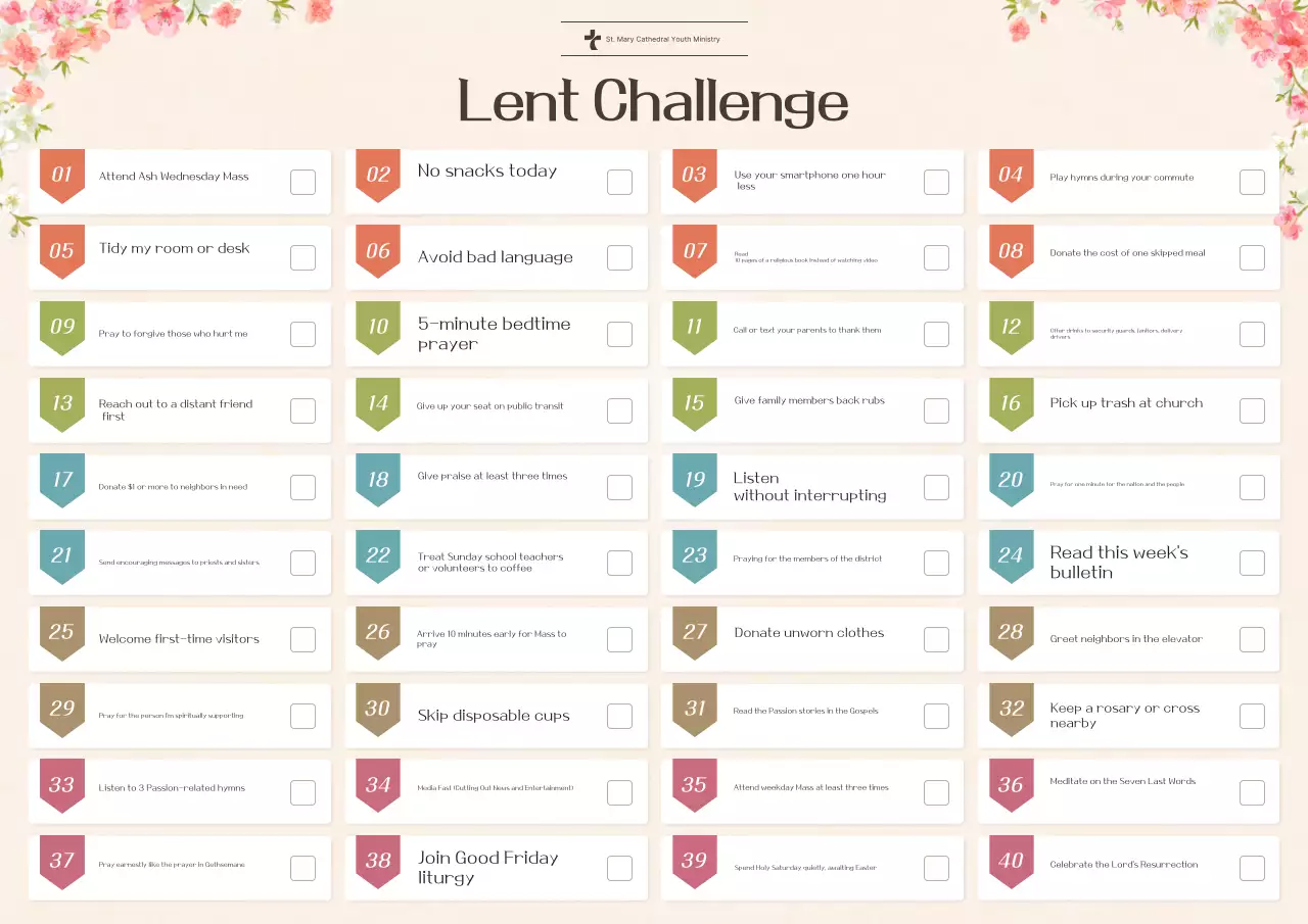 Panduan untuk Tantangan Spiritual Sederhana Berwarna Merah Muda