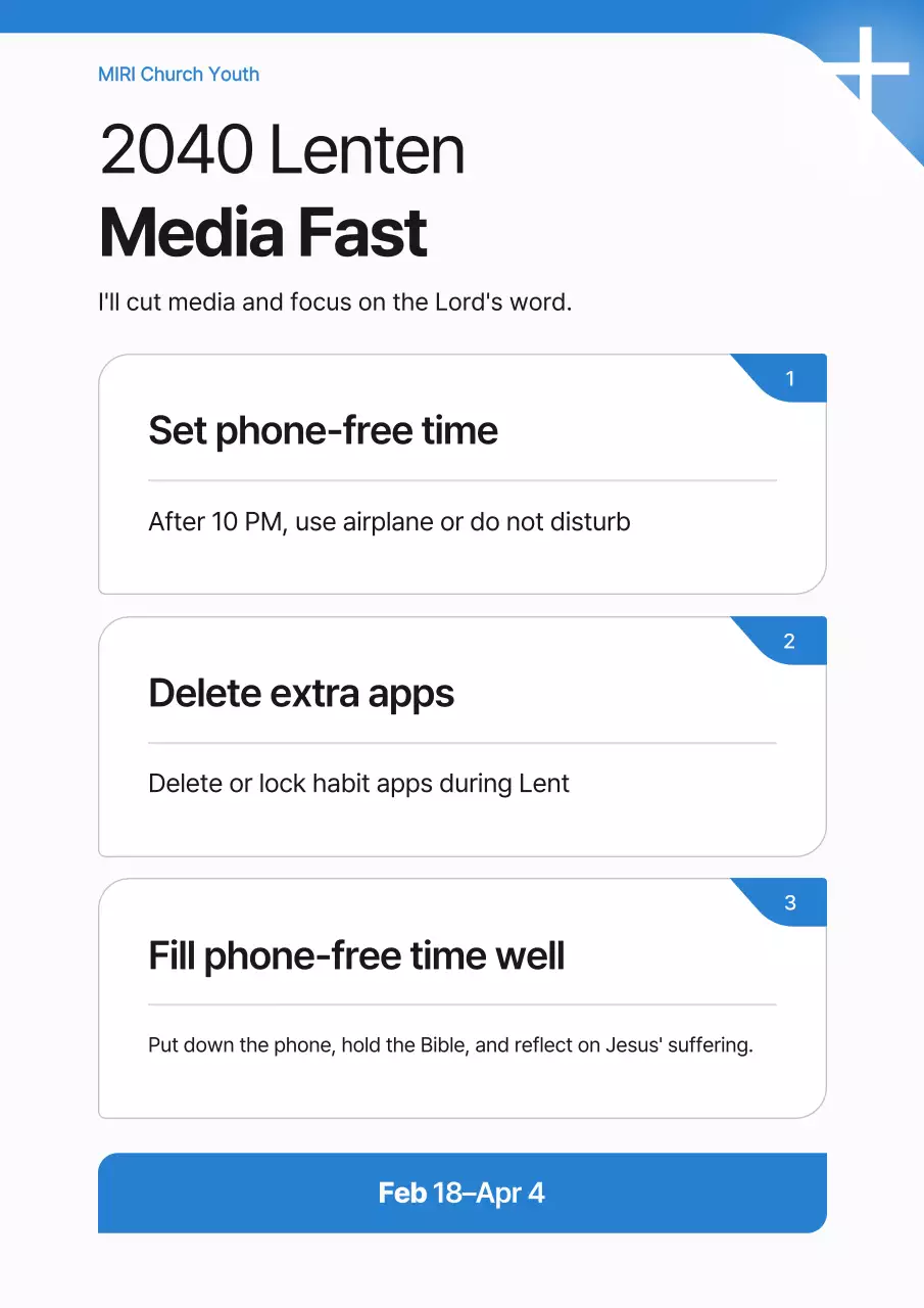 Blue Clean Media Fasting Campaign Guide